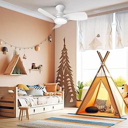 Quạt trần ConscioT Sovia, gió đảo chiều, đèn led, có remote ( hàng Amazon Mỹ )