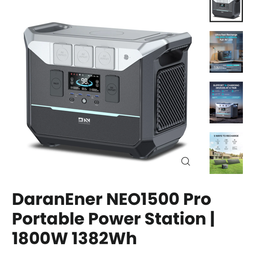 Trạm sạc 1800W DaranEner NEO 1500 Pro, có chức năng UPS