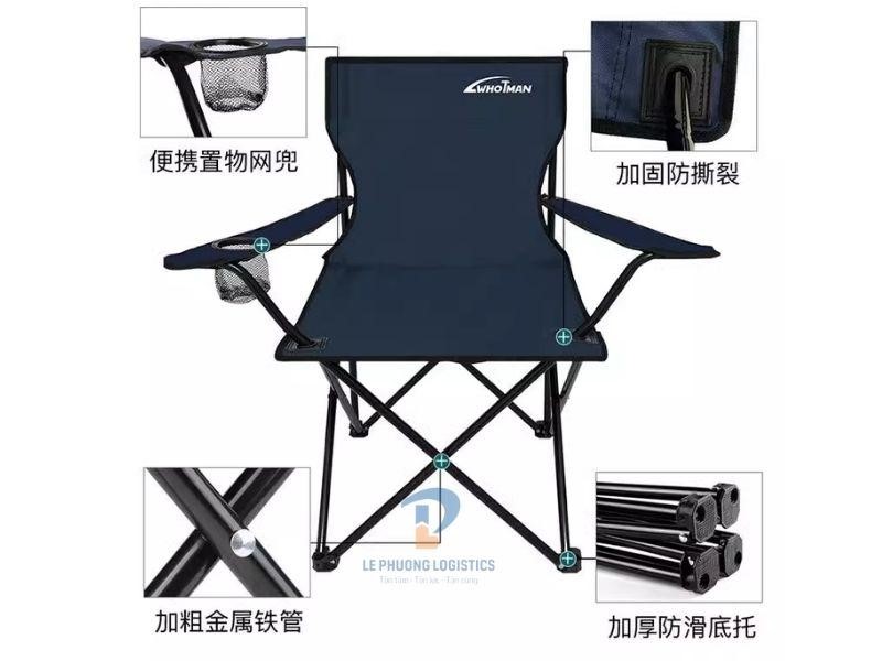 Ghế xếp di động hãng Whotman có tựa tay, ngồi trà đá, câu cá, camping ( Amazon Mỹ ) - Ảnh 4