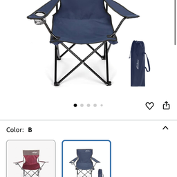 Ghế xếp di động hãng Whotman có tựa tay, ngồi trà đá, câu cá, camping ( Amazon…