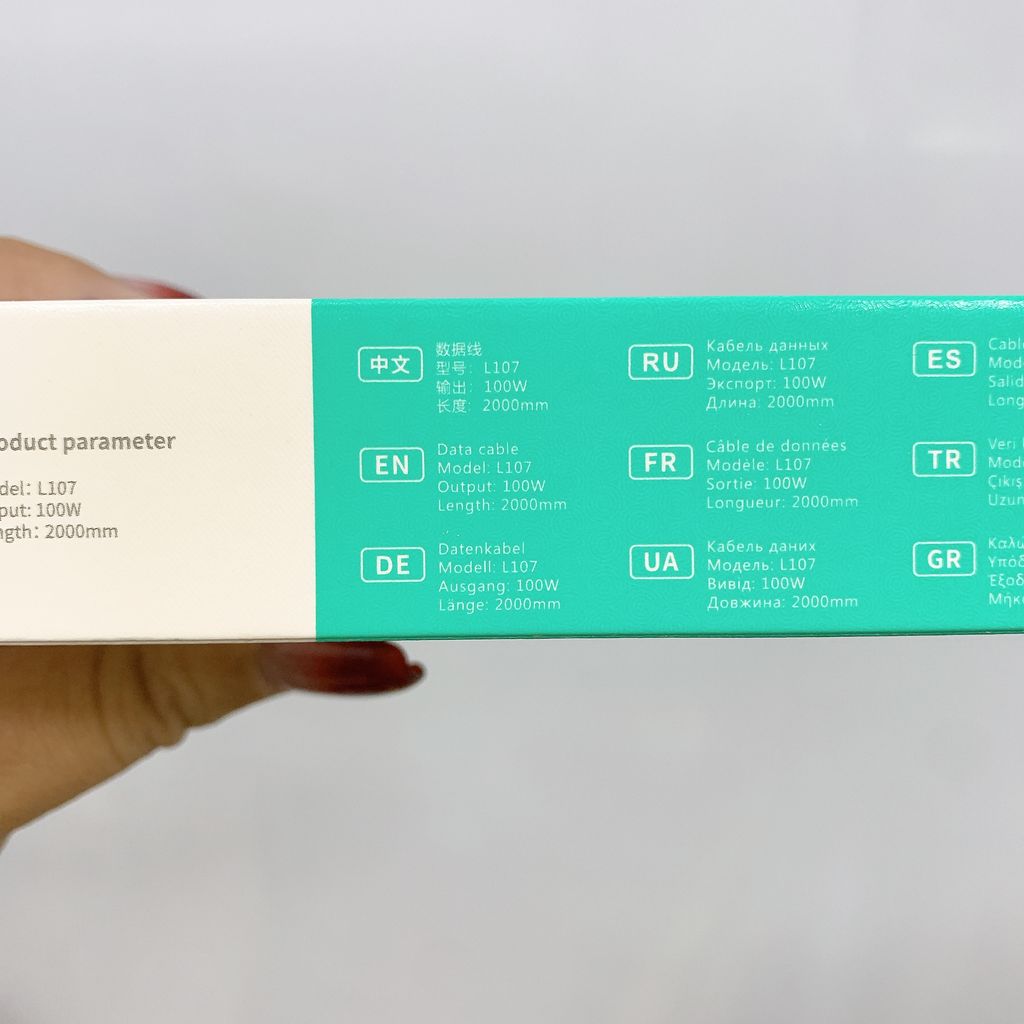 Cáp sạc nhanh PD 1.2m/2m 100w XiPin Type C to Type C - Ảnh 4