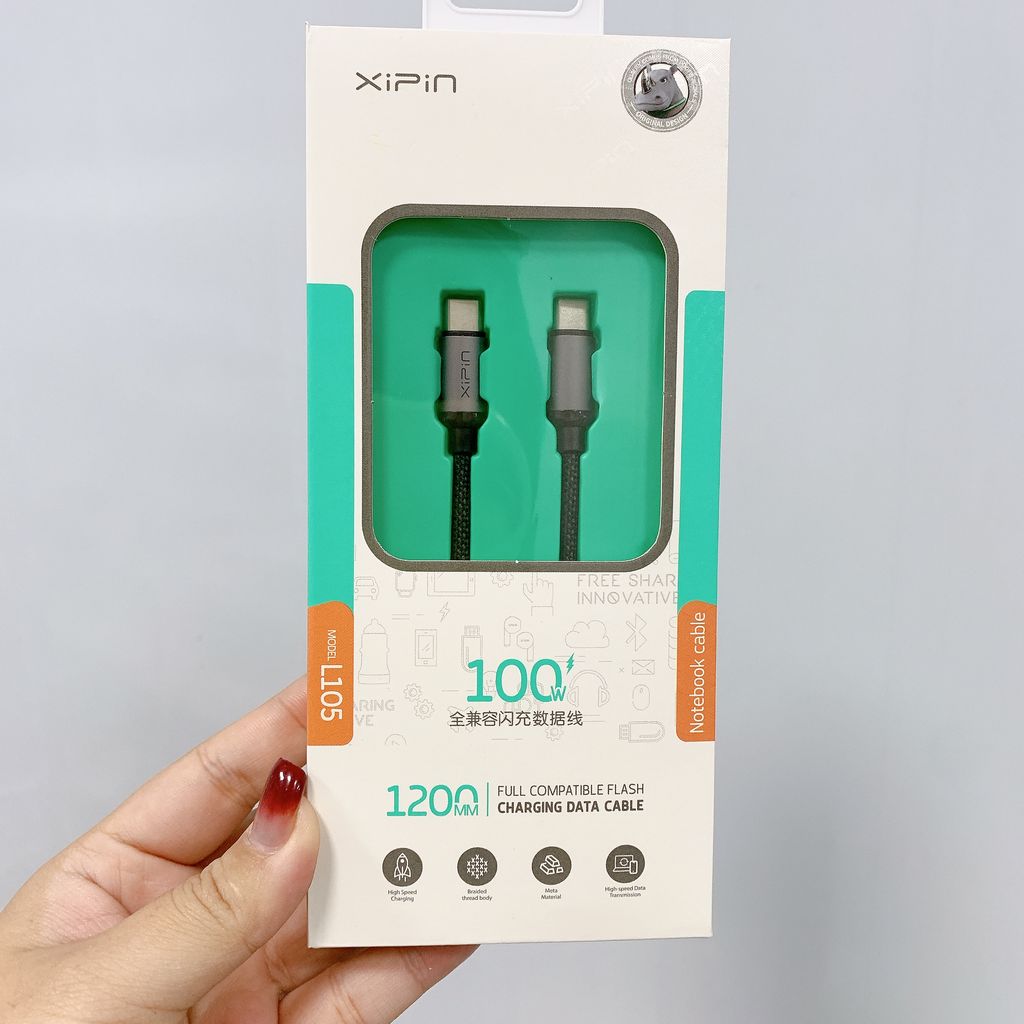 Cáp Sạc Nhanh XIPIN L105 Type-C to Type-C – Công Suất 100W / 1.2M - Ảnh 7