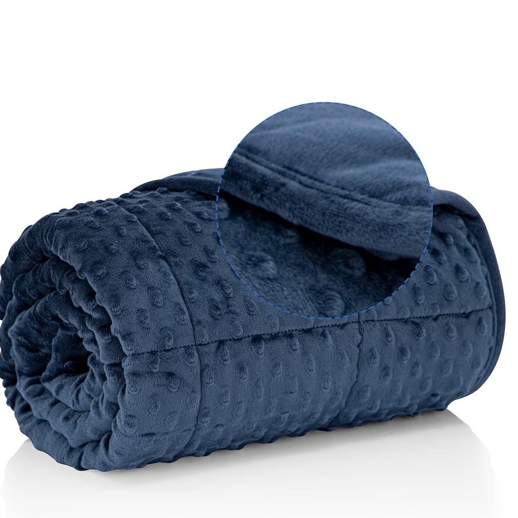 Chăn trọng lực mặt lông - nhung mềm mại cao cấp (104cm x 152cm - 7kg)