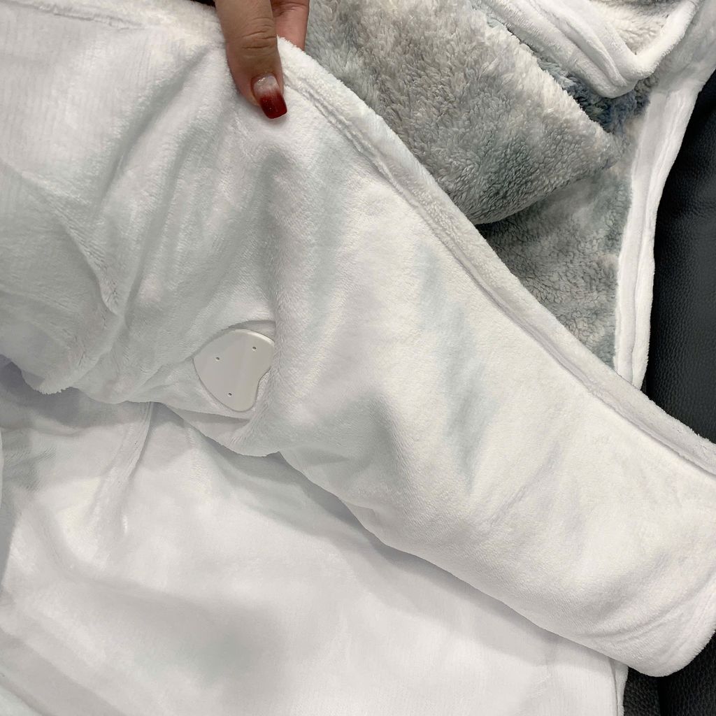 Chăn trọng lực sưởi điện, chăn lông siêu mềm (153cm x 203cm - 15ib)  nặng 7kg - cắm điện 110v - Ảnh 10