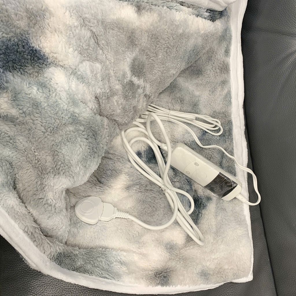 Chăn trọng lực sưởi điện, chăn lông siêu mềm (153cm x 203cm - 15ib)  nặng 7kg - cắm điện 110v - Ảnh 6