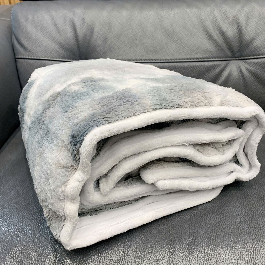 Chăn trọng lực sưởi điện, chăn lông siêu mềm (153cm x 203cm - 15ib)  nặng 7kg - cắm điện 110v - Ảnh 3