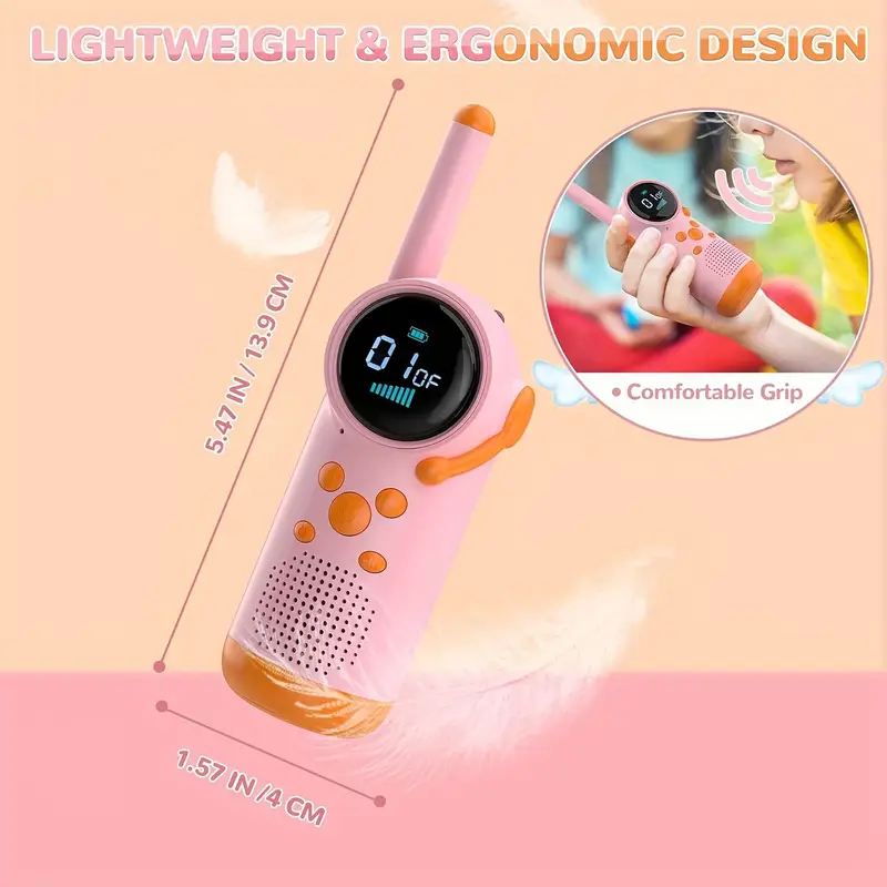 2 chiếc Bộ đàm trẻ em – SELVIM Walkie Talkie D22,giữ liên lạc bố mẹ & con ngoài trời - Ảnh 5