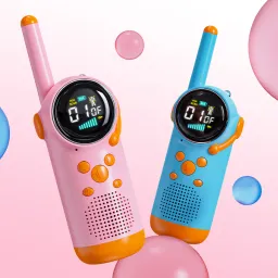 Bộ 2 chiếc Bộ đàm trẻ em – SELVIM Walkie Talkie D22,giữ liên lạc bố mẹ & con n…