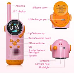 Bộ 2 chiếc Bộ đàm trẻ em – SELVIM Walkie Talkie D22,giữ liên lạc bố mẹ & con n…