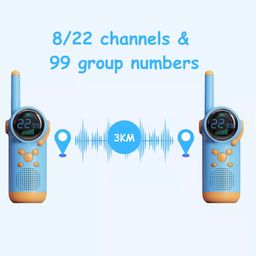 Bộ 2 chiếc Bộ đàm trẻ em – SELVIM Walkie Talkie D22,giữ liên lạc bố mẹ & con n…