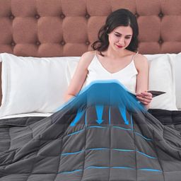 Chăn bông trọng lực hãng BEDSURE - Mỹ 224cm x 264cm + 9.72kg (88x104 + 20ibs)