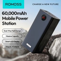 Pin dự phòng ROMOSS 60.000mAh PEA57, sạc nhanh 22.5W ( new - ko hộp)