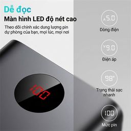 Pin dự phòng ROMOSS 60.000mAh PEA57, sạc nhanh 22.5W ( new - ko hộp)