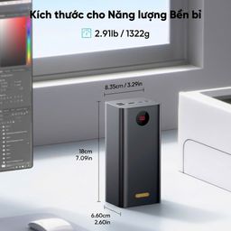 Pin dự phòng ROMOSS 60.000mAh PEA57, sạc nhanh 22.5W ( new - ko hộp)