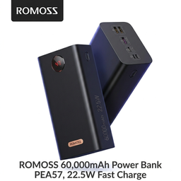 Pin dự phòng ROMOSS 60.000mAh PEA57, sạc nhanh 22.5W ( new - ko hộp)