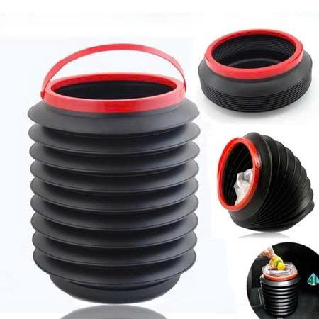 THÙNG RÁC 4L GẤP GỌN dùng trên ô tô, có quai xách tiện dụng - Ảnh 4