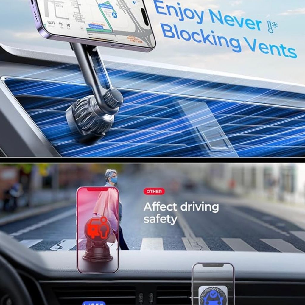 {Order giao 15/11} Đế giữ điện thoại Magsafe sạc nhanh không dây 15w hãng LISEN  - Ảnh 4