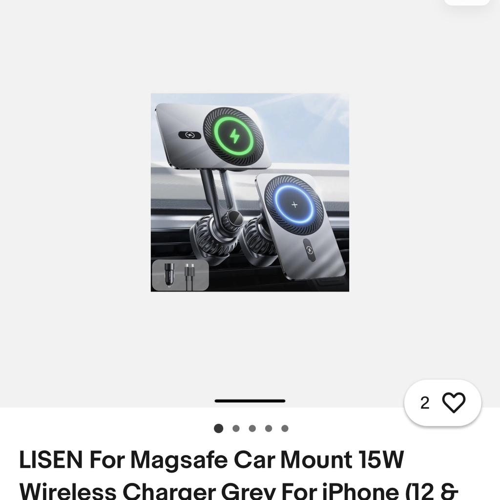 {Order giao 15/11} Đế giữ điện thoại Magsafe sạc nhanh không dây 15w hãng LISEN  - Ảnh 2