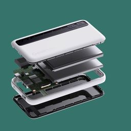 Pin dự phòng 10.000mAh Geekton C1110mAh sạc nhanh 30W - có màn hình đo dòng sạc