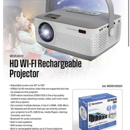 Máy chiếu Westinghouse WOPJ601 – HD Wi-Fi Rechargeable Projector (Mỹ)