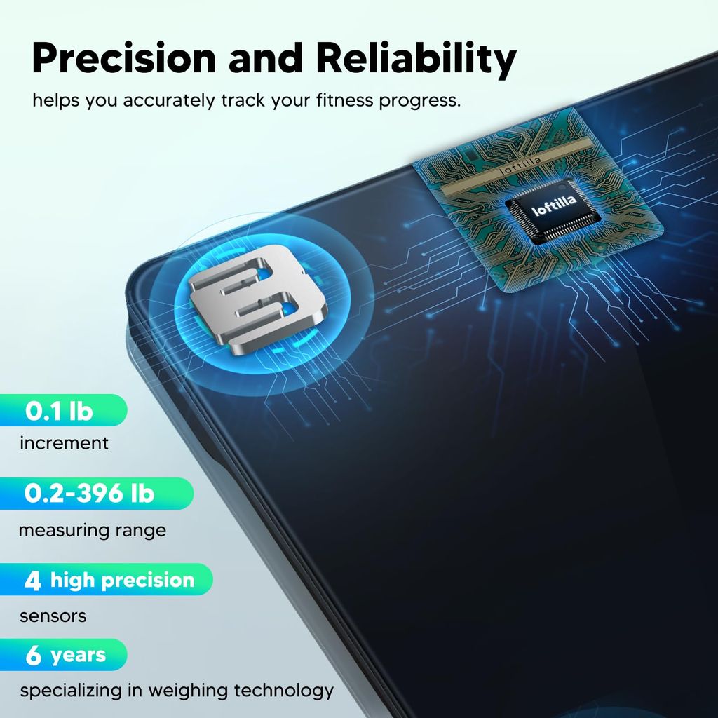 Cân điện tử thông minh LOFTILLA Smart Scale, kết nối APP - CS20M3 - Ảnh 2