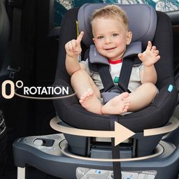 Ghế an toàn ô tô trẻ em APRAMO METRO HUB ( Anh Quốc ) – Xoay 360°, khoá ISOFIX
