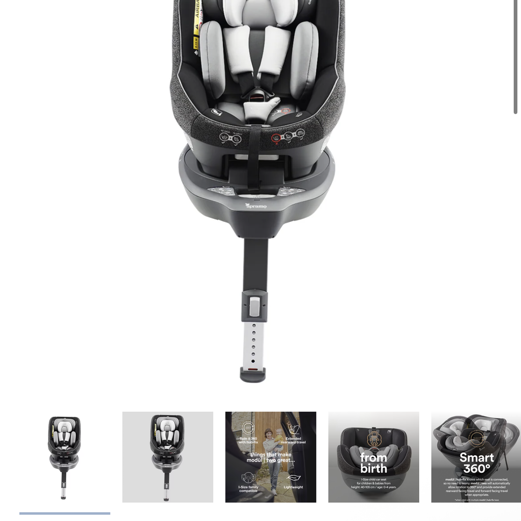 Ghế an toàn ô tô trẻ em APRAMO METRO HUB ( UK ) – Xoay 360°, khoá ISOFIX - Ảnh 4