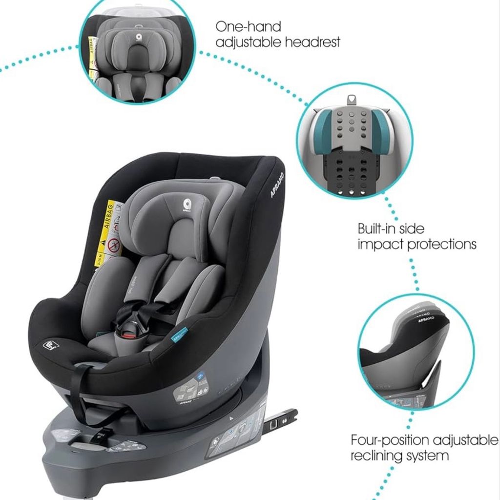 Ghế an toàn ô tô trẻ em APRAMO METRO HUB ( UK ) – Xoay 360°, khoá ISOFIX - Ảnh 8