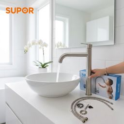 Vòi chậu rửa mặt lavabo SUPOR 233724-02-LS