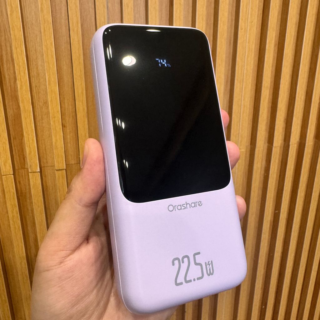 Pin dự phòng Orashare 20.000mAh – Sạc nhanh 22.5W + 20W – Kèm dây Type-C & Lightning.