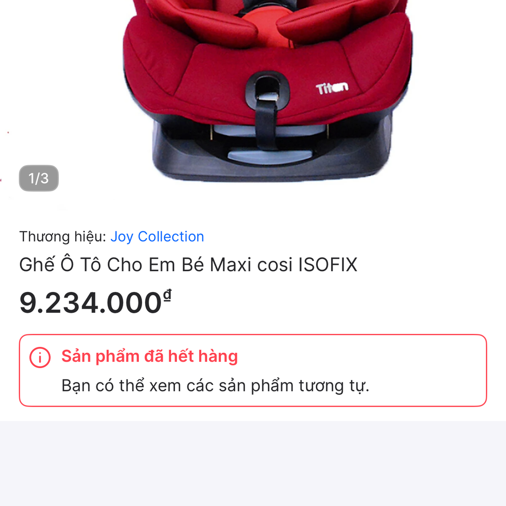 Ghế trẻ em trên ô tô Maxi-Cosi Titan ( Hà Lan ) – khoá ISOFIX, màu đỏ. - Ảnh 3