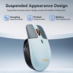 Chuột không dây công thái học MEIZU mblue M203, sạc Type-C, thiết kế dạng treo