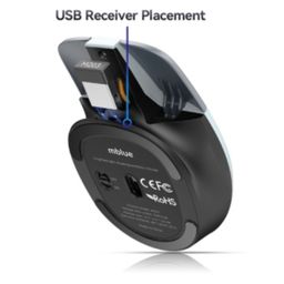 Chuột không dây công thái học MEIZU mblue M203, sạc Type-C, thiết kế dạng treo
