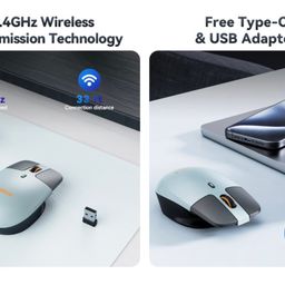 Chuột không dây công thái học MEIZU mblue M203, sạc Type-C, thiết kế dạng treo