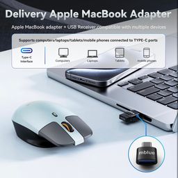 Chuột không dây công thái học MEIZU mblue M203, sạc Type-C, thiết kế dạng treo