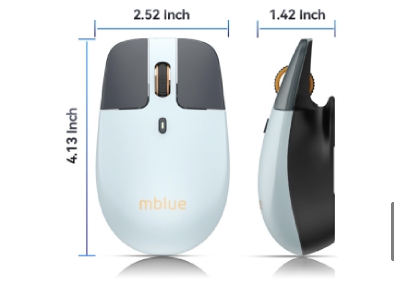 {Order giao 5/12} Chuột không dây công thái học MBLUE M203, sạc Type-C - Ảnh 10