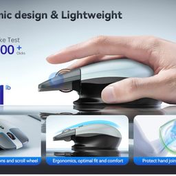 Chuột không dây công thái học MEIZU mblue M203, sạc Type-C, thiết kế dạng treo