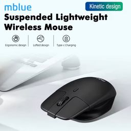 Chuột không dây công thái học MEIZU mblue M203, sạc Type-C, thiết kế dạng treo