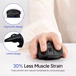 Chuột không dây công thái học MEIZU mblue M203, sạc Type-C, thiết kế dạng treo