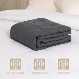 Chăn trọng lực đôi Hushblanket Royal Latex 100% Polyester, chăn đôi cỡ lớn 180x220cm, nặng ~11kg