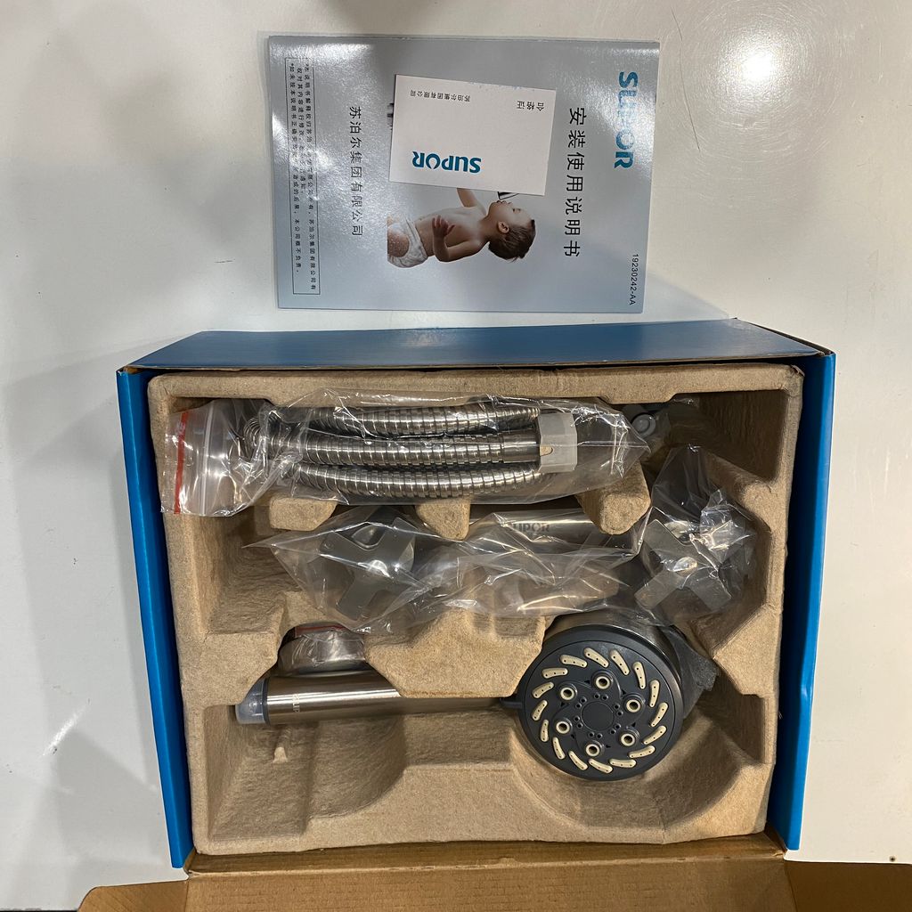 Bộ sen tắm SUPOR 212303-02-LS, bát sen to, inox 304 xịn - Ảnh 2