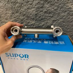 Bộ sen tắm SUPOR 212303-02-LS, bát sen to, inox 304 xịn