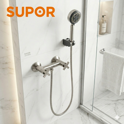 Bộ sen tắm SUPOR 212303-02-LS, bát sen to, inox 304 xịn