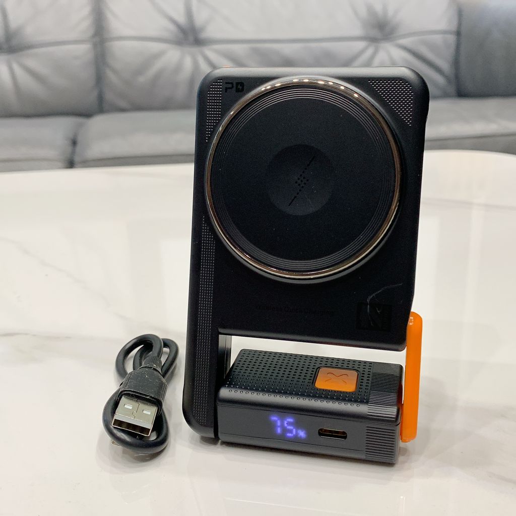 Pin dự phòng 10.000mAh NOHON ROTATE, sạc nhanh 20W, sạc không dây Magsafe, kiêm đế dựng điện thoại  - Ảnh 8