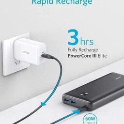 Pin dự phòng Anker A1290 25.600 mAh sạc nhanh 60W - kèm củ sạc cáp 65W