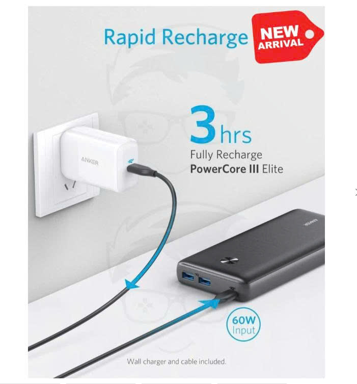 Pin dự phòng Anker 25.600 mAh  sạc nhanh 60W - kèm củ sạc - Ảnh 4