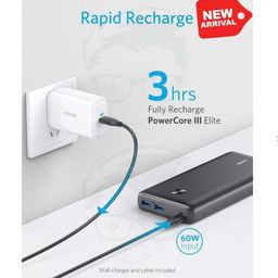 Pin dự phòng Anker A1290 25.600 mAh sạc nhanh 60W - kèm củ sạc cáp 65W