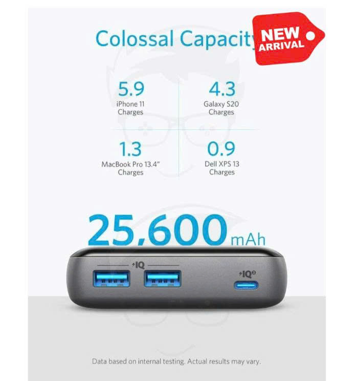 Pin dự phòng Anker 25.600 mAh  sạc nhanh 60W - kèm củ sạc - Ảnh 3