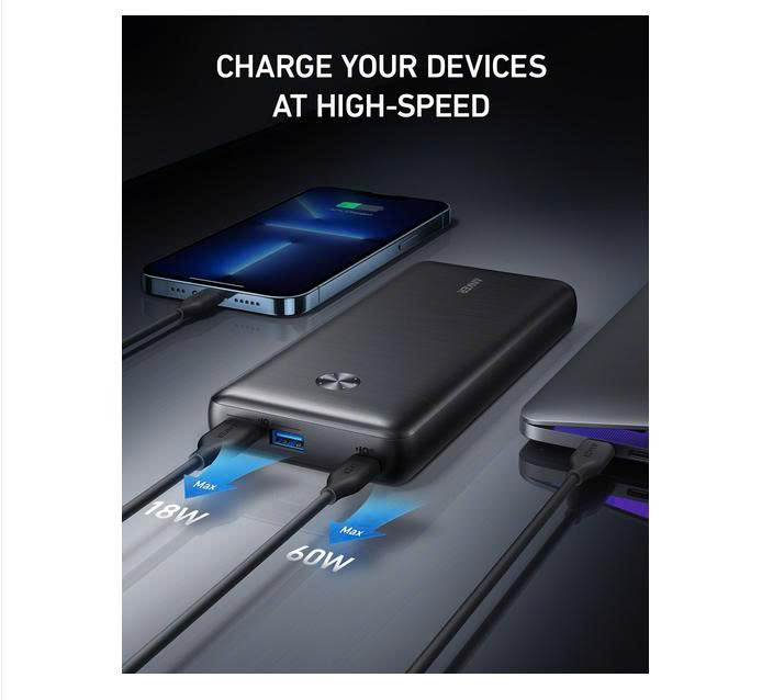 Pin dự phòng Anker 25.600 mAh  sạc nhanh 60W - kèm củ sạc - Ảnh 9