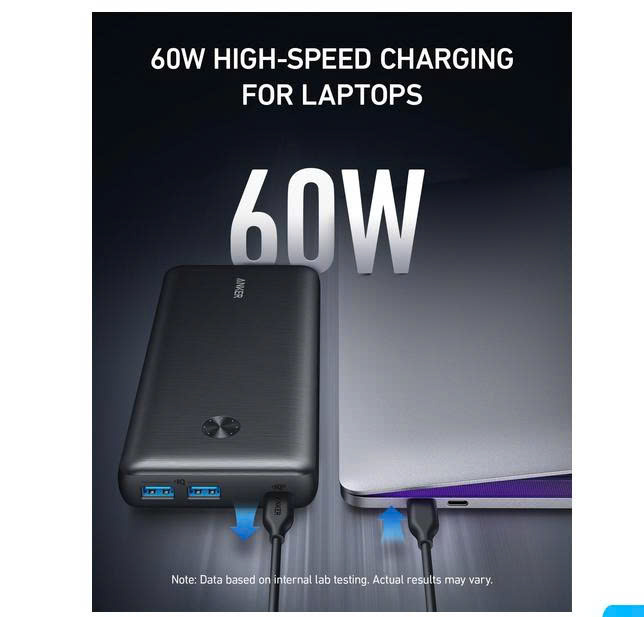 Pin dự phòng Anker 25.600 mAh  sạc nhanh 60W - kèm củ sạc - Ảnh 8